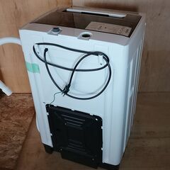 1人、2人にちょうどいいシンプルなデザインの洗濯機 5kg 2023年製の画像