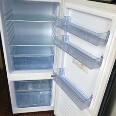 NO B305  ★格安特価★福岡市内配送設置無料★ 170L 2ドア冷蔵庫 アズマ MR-GL170 2020年製 ブラック 一人暮らしの画像