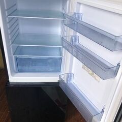 NO B305  ★格安特価★福岡市内配送設置無料★ 170L 2ドア冷蔵庫 アズマ MR-GL170 2020年製 ブラック 一人暮らしの画像