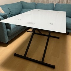 昇降式ガラステーブル