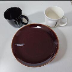 スターバックス　ペアカッププレートセット
