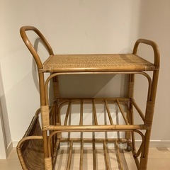【お取引き中】昭和レトロ　藤のワゴン