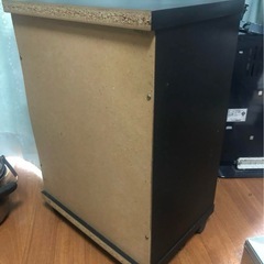 GYP0424 サイドボード　収納　本棚　車輪付き　開扉　ガラス扉の画像