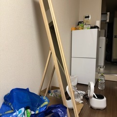 ニトリ スリムスタンドミラー Nインシス2(ナチュラル) の画像