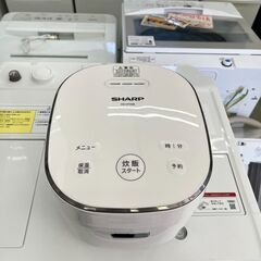 【リサイクルショップ ピカソ 小松原】🍚✨【2024年製✨超美品】SHARP 炊飯器 KS-CF05B-W（3合炊き）✨🍚★2243★の画像