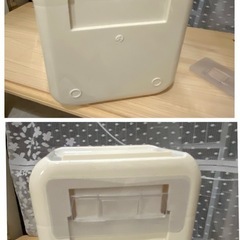 トイレットペーパーホルダー　　ホワイト　棚付　引き出し付の画像
