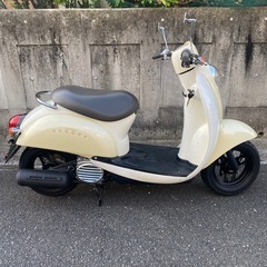 ホンダ　50cc スクーピー　原付　ベージュの画像