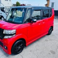 三重県からホンダ N BOX カスタム S.Sパッケージ レッド★H27 車検R8/1月 乗ってかえれます！！！ 状態良好とてもおすすめです♪の画像