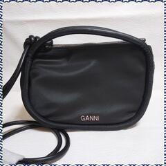GANNI ガニーレザーストラップ バゲット ミニショルダーバッグ/2wayの画像