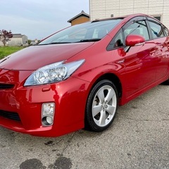 三重県から★トヨタ プリウス Sツーリングセレクション H23 レッド 車検付きR8/3月 乗って帰れます！！ユーザー買取車 ワンオーナー！の画像