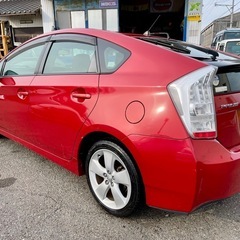 三重県から★トヨタ プリウス Sツーリングセレクション H23 レッド 車検付きR8/3月 乗って帰れます！！ユーザー買取車 ワンオーナー！の画像