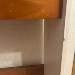 バイカラーの絵本棚の画像