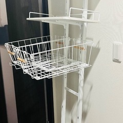 突っ張りランドリーラック