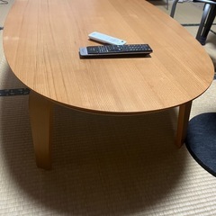 無印良品　楕円こたつ　ナチュラル