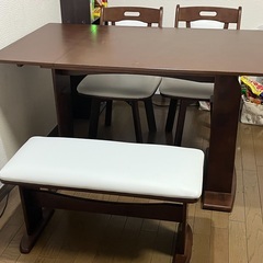 ミキモク家具 ダイニングテーブル ベンチ　チェアセット　町田市引取限定 楽天市場】テーブル 幅150cm チェア 幅48cm ベンチ 幅130cm
