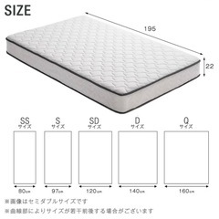 ✨未使用✨ セミシングルベッド用高反発マットレス（全新・未開封）の画像