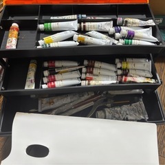 (6/25まで) 油絵セット　絵の具　筆　オイル