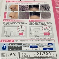 節水 ミストシャワー洗顔 シャワーヘッド
の画像