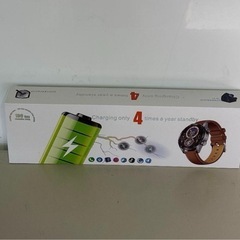 新品: かっこいい スマートウォッチ 1.53インチ 黒 大画面...