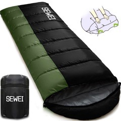 ❤️新品❤️SEWEI寝袋 シュラフ 封筒型 防水 保温 冬用 ...