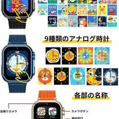 [超高強度亜鉛合金ダイカスト製] キッズ 腕時計 子供 時計 女の子 おもちゃ 男の子 自撮りカメラ ゲーム 音楽 懐中電灯 タイマー 歩数計 USB急速充電 日本正規品 (ブルー)の画像