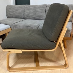 MUJI ソファ チェアの画像