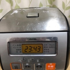 【受付中】差し上げます。東芝 TOSHIBA マイコン炊飯器（3...