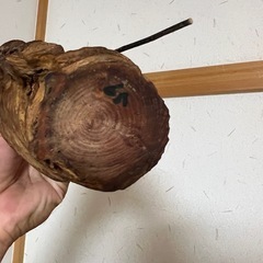 アンティーク木彫りの老人②の画像