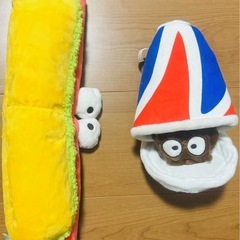 犬用猫用おもちゃ、ホットドッグ型あごまくらと帽子セットペット用の画像