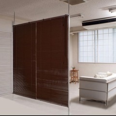 【購入者決まりました！】突っ張り式パーテーション《ブラウン 》