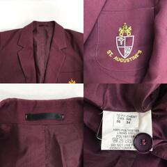 St. Augustine】 テーラードジャケット/ブレザー【34/メンズS-M程度/wine red】SCHOOL JACKET/アウター/Distinctive/Jumper◆BJ052-cの画像