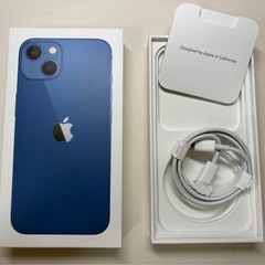 [本体なし完品‼️]iPhone13ブルー&箱の画像