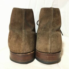 HERRING SHOES　イングランド製　スエードチャッカブーツ　uk8　ダークブラウン ヘリングシューズ　管No.X8の画像
