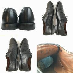 試着交換OK！アレンエドモンズ　AllenEdomonds Vintage Sanford　キャップトゥ　ビジネスシューズ〈黒/BLACK/ブラック〉size9.5E　27.0-27.5/メンズ//men's 菅NO.WZG-75の画像
