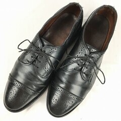 試着交換OK！アレンエドモンズ　AllenEdomonds Vintage Sanford　キャップトゥ　ビジネスシューズ〈黒/BLACK/ブラック〉size9.5E　27.0-27.5/メンズ//men's 菅NO.WZG-75の画像