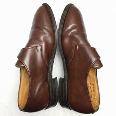 試着交換OK！イングランド製 Vintage 希少品　Desborough/デスボロー　モンクストラップ　ビジネスシューズ〈ブラウン/茶/BROWN〉size6.5　25.0//men's 菅NO.WZG-52の画像