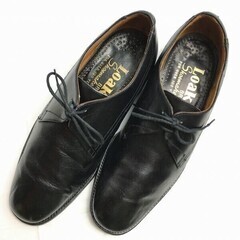 試着交換OK！Loake/ローク　イングランド製　Vintage 　プレーントゥ　ビジネスシューズ〈黒/BLACK/ブラック〉size6EEE　24.5-25.0/メンズ//men's 菅NO.WZF-67の画像