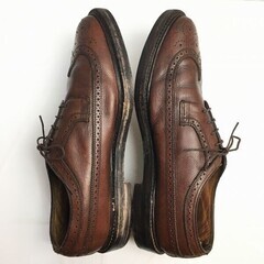 試着交換OK！1987年製？　FLORSHEIM　フローシャイム　ケンムール　ウイングチップ　ビジネスシューズ〈ブラウン/茶/BROWN〉size10E　27.5-28.0/メンズ//men's 菅NO.WZF-42の画像