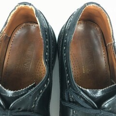 試着交換OK！CHEANEY/チーニー　Vintage 　size27.0-27.5-28.0程度　ウイングチップ/ビジネスシューズ〈黒/BLACK/ブラック〉メンズ//men's 菅NO.WZF-167の画像