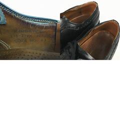 試着交換OK！CHEANEY/チーニー　Vintage 　size27.0-27.5-28.0程度　ウイングチップ/ビジネスシューズ〈黒/BLACK/ブラック〉メンズ//men's 菅NO.WZF-167の画像