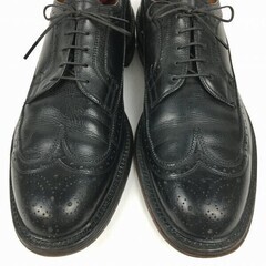 試着交換OK！ジョンストン＆マーフィー/アリストクラフト　Vintage 　ロングウイングチップ〈黒/BLACK/ブラック〉size11D/B：28.5-29.5程度/メンズ//men's 菅NO.WZF-164の画像