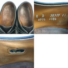 試着交換OK！AllenEdomonds/アレンエドモンズ　Vintage Hillcrest　スワールモカ　ビジネスシューズ〈黒/BLACK/ブラック〉size8D　25.5-26.0///men's 菅NO.WZE-145の画像