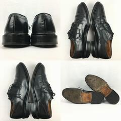 試着交換OK！AllenEdomonds/アレンエドモンズ　Vintage Hillcrest　スワールモカ　ビジネスシューズ〈黒/BLACK/ブラック〉size8D　25.5-26.0///men's 菅NO.WZE-145の画像