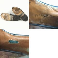 試着交換OK！FLORSHEIM/フローシャイム/インペリアル　ロングウイングチップ　ケンムール〈黒/BLACK/ブラック〉size9.5D/27.0-27.5　Vintage//men's 菅NO.WZD-190の画像
