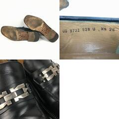 試着交換OK！フェラガモ　イタリア製　size9.5EE　オールレザー　ビットモカシン　スリッポンシューズ　ローファー〈黒/BLACK/ブラック〉メンズ〕/men's 菅NO.WZD-184の画像
