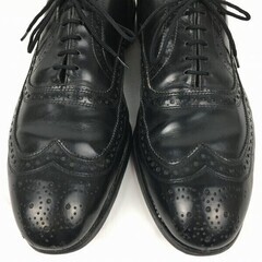 試着交換OK！AllenEdomonds/アレンエドモンズ/McAllister　年代品フルブローグ　ウイングチップ〈黒/BLACK/ブラック〉size11.5D/28.5-29.5程度/メンズ//men's 菅NO.WZD-180の画像