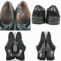 試着交換OK！AllenEdomonds/アレンエドモンズ/McAllister　年代品フルブローグ　ウイングチップ〈黒/BLACK/ブラック〉size11.5D/28.5-29.5程度/メンズ//men's 菅NO.WZD-180の画像