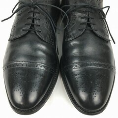 試着交換OK！AllenEdomonds/アレンエドモンズ/Sanford　Vintage 　キャップトゥシューズ〈黒/BLACK/ブラック〉size9.5D/27.0-27.5程度/メンズ//men's 菅NO.WZC-235の画像