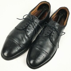 試着交換OK！AllenEdomonds/アレンエドモンズ/Sanford　Vintage 　キャップトゥシューズ〈黒/BLACK/ブラック〉size9.5D/27.0-27.5程度/メンズ//men's 菅NO.WZC-235の画像