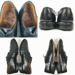 試着交換OK！AllenEdomonds/アレンエドモンズ/Sanford　Vintage 　キャップトゥシューズ〈黒/BLACK/ブラック〉size9.5D/27.0-27.5程度/メンズ//men's 菅NO.WZC-235の画像